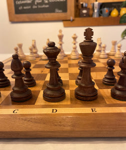 Jeu d'échecs en bois massif pour enfants Jeu d'échecs en bois massif pour enfants
