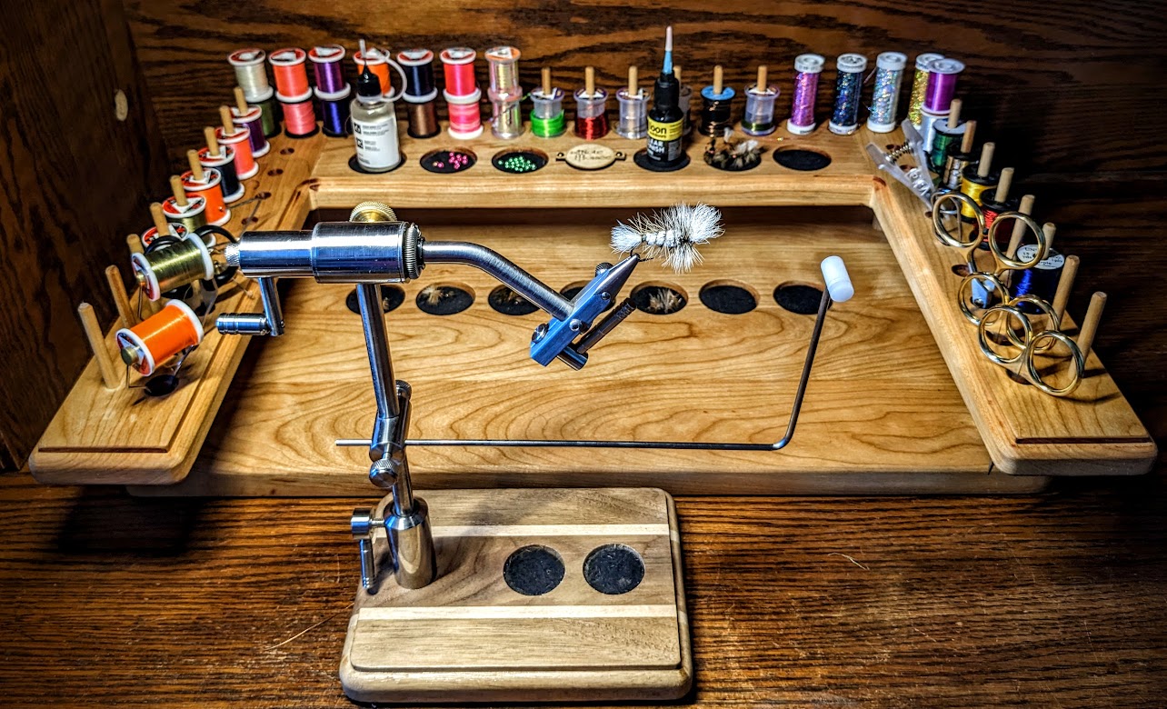 Support De Bobine Pour Montage De Mouches - Acier Inoxydable | Pour Pêche à La Mouche | Portable Et Réglable